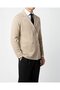 Italian Style S Slim Fit Men's K Double-Breasted Button Cardigan Beige T14840