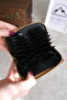 Genuine Leather Wallet Card Holder with Zipper and Snap Fastener Accordion Compartment 1270 - 2