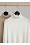Set of 3 Thick Soft Textured Winter Cotton Turtleneck Fleece-Lined Slimfit High Neck Sweater - 6
