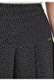 Midi Length Pleated Knitted Skirt with Wide Corset - 4