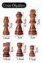 Replacement Wooden Chess Piece 7 cm 1 Piece Small Chess 70 mm 16 Pieces Plastic Chess Pieces King Queen - 2