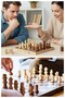 Replacement Wooden Chess Piece 7 cm 1 Piece Small Chess 70 mm 16 Pieces Plastic Chess Pieces King Queen - 5