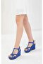 Cobalt Blue Daily Wedge Sandals - 5001