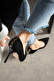 Noir Black Stiletto Heeled Shoes - 5
