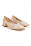Stone Detailed Short Thick Heeled Comfortable Daily Evening Dress Shoes - 2
