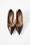 Pure Brown Rustic Stiletto Heeled Shoes - 2