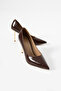 Pure Brown Rustic Stiletto Heeled Shoes