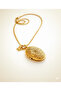 Gold Steel Covered Necklace - 3