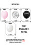 Pink Black White Transparent Balloon Set 11 Inch Party Concept - 2