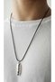 Stainless Steel Unisex Mask Medallion Necklace No-1-Silver