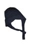 Stitch-Free Cross-Front Bonnet Black Hijab with Tie-Back Inner Bonnet Black - 3