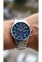 Men's Multifunction Wristwatch 43 mm Steel Case, Blue Dial, 5 Atm Water Resistant - 3