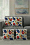 Embroidery Knit Patterned 3D Digital Printed Autumn Themed Leaf 4-Piece Digital Printed Throw Pillow Cover