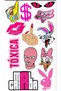 Pink Street Sticker Set – Toxic, Girl Power & Pop Art Stickers |   22X30 cm - 2