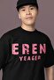 Attack on Titan Back Printed Unisex Oversized Eren Yeager Anime Character T-Shirt - 2