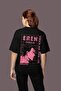 Attack on Titan Back Printed Unisex Oversized Eren Yeager Anime Character T-Shirt
