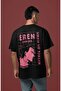 Attack on Titan Back Printed Unisex Oversized Eren Yeager Anime Character T-Shirt - 3