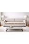 Fur Long-Haired Plush for 3-Person Sofa (1 Piece) 80*190cm (Beige) Only Seat Cover Bed Throw - 2