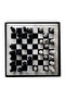 12 Inch (30X30 cm) Black Onyx Natural Stone Chess Set with White Frame |   Handmade - 4