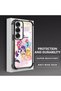 Samsung Galaxy S25 Compatible Transparent Silicone Camera Protection Anti-Shock Pony Pattern Case - 3
