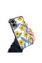 iPhone 16 Compatible Transparent Silicone Case Small Yellow Flower Camera Protection Anti-Shock - 2