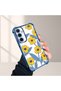 Samsung Galaxy A55 Compatible Transparent Silicone Case Little Yellow Flower Camera Protection Anti-Shock - 4