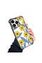 iPhone 14 Pro Compatible Transparent Silicone Case Small Yellow Flower Camera Protection Anti-Shock - 2