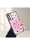 Samsung Galaxy A14 Compatible Transparent Silicone Colorful Star Camera Protection Anti-Shock Case - 4
