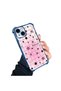iPhone 15 Compatible Transparent Silicone Colorful Star Camera Protection Anti-Shock Case - 4