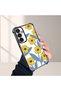 Samsung Galaxy S23 Fe Compatible Transparent Silicone Case Little Yellow Flower Camera Protection Anti-Shock - 4
