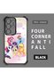 Samsung Galaxy S23 Ultra Compatible Transparent Silicone Camera Protection Anti-Bump Pony Pattern Case