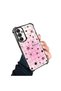 Samsung Galaxy A54 Compatible Transparent Silicone Colorful Star Camera Protection Anti-Shock Case - 3