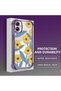 Samsung Galaxy A04E Compatible Transparent Silicone Case Little Yellow Flower Camera Protection Anti-Shock - 3