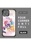 iPhone 15 Compatible Transparent Silicone Camera Protection Anti-Shock Pony Pattern Case
