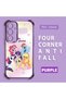 Samsung Galaxy S24 Fe Compatible Transparent Silicone Camera Protection Anti-Bump Pony Pattern Case