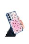 Samsung Galaxy S24 Fe Compatible Transparent Silicone Colorful Star Camera Protection Anti-Shock Case - 3