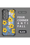 Samsung Galaxy S23 Compatible Transparent Silicone Case Little Yellow Flower Camera Protection Anti-Shock