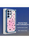 Samsung Galaxy S23 Ultra Compatible Transparent Silicone Colorful Star Camera Protection Anti-Shock Case