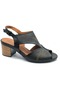Limbati Genuine Leather Comfort Orthopedic Women's Sandals Black - 4