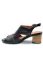 Limbati Genuine Leather Comfort Orthopedic Women's Sandals Black - 3