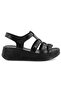 Virrig Genuine Leather Comfort Orthopedic Women's Sandals Black - 2
