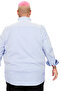Fashion XL Plus Size Men's Satin Striped Shirt 20399 - 4