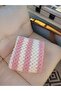 Pink Cream Alize Puffy Yarn Straw Model Hand Knitted Baby Blanket 110*110 cm - 4