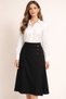Garni Button Detailed Length 87 cm Skirt - 2