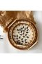 Handmade Round Rattan Serving Tray Set of 3 with Wood Handles & Mother of Pearl Inlay - 2