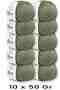 Premium Amigurumi Ipi Punch (Panç) Bebe Soft Cotton 500 Gr (Pack of 10) - Mold Green