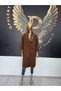 CASSANDRE BRICK COAT - BROWN, ONE SIZE - 3