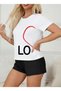 Love Written Heart Detail Couple Matching Matching Couple Lover Combination Regular T-Shirt 2-Piece 100% Cotton - 2
