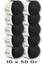 Premium Amigurumi Ipi Punch (Panç) Bebe Soft Cotton 500 Gr (Pack of 10) - Anthracite
