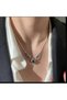 Yiwu Seven Color Heart Geometric Angel Wing Necklace, Angel Wing Necklace, Party Accessory, Special Day Jewelry - 3